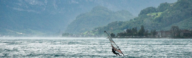 Obstalden Walensee Windsurfen